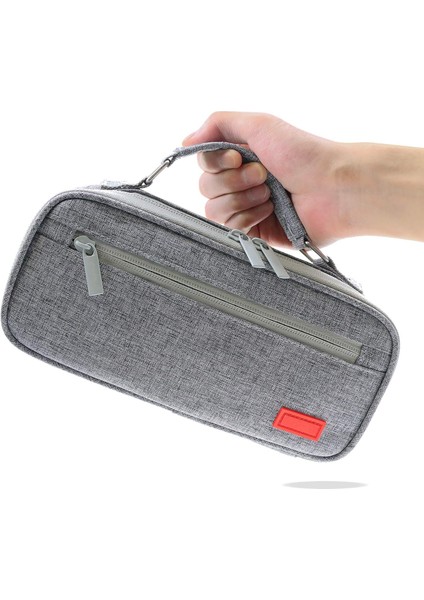 Kalem Çantası, Erkekler Için Büyük Kapasiteli Kalem Kutusu, Çocuklar Için Çoklu Bölmeli Çift Fermuarlı Taşınabilir Kanvas Kalem Çantası, Yetişkin Okul Malzemeleri ve Ofis (Gri) (Yurt Dışından)