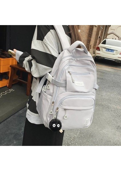 Joypessıe Moda Genç Su Geçirmez Sırt Çantası Lise Kız Erkek Okul Çantası Naylon Siyah Sırt Çantası Kadın Dizüstü Mochila (Yurt Dışından) modelleri