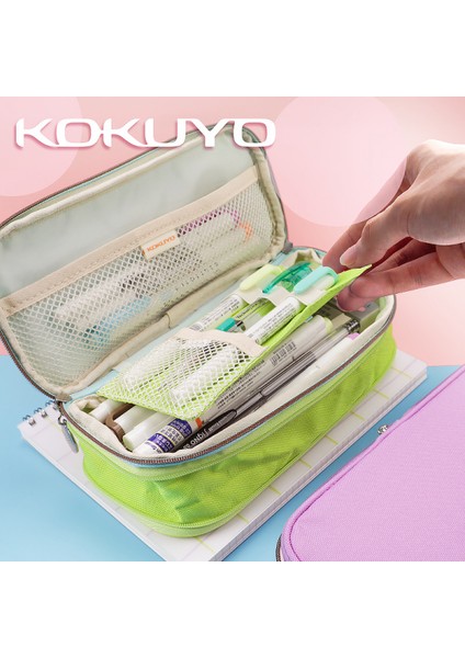 Kalem Kutusu Büyük Kapasiteli Kalem Çantası Kalem Çantası Okul Için Genç Kız Erkek Erkek Kadın (Mavi/yeşil) (Yurt Dışından) fiyatları