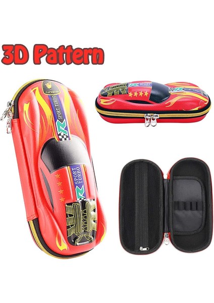 Kalem Kutusu Araba Supercar Kalem Kutusu Organizatör Kırtasiye Çocuklar Için Erkek Kız Öğrenci Karikatür Kalem Kutusu 3D Eva Büyük Kapasiteli (Kırmızı) (Yurt Dışından) fırsatları