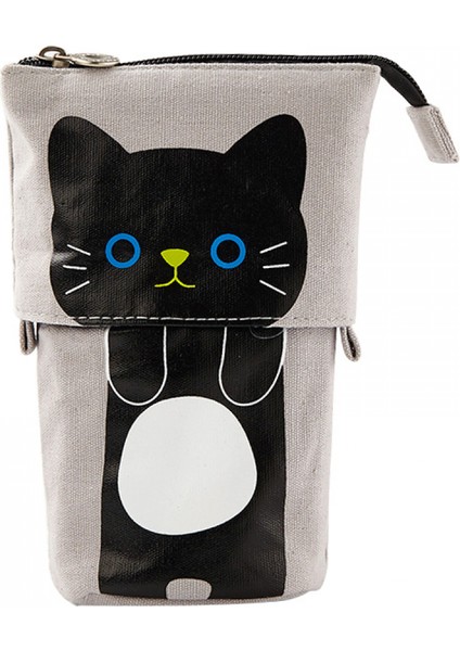 Teleskopik Kalem Kutusu Trafo Ayakta Kırtasiye Kalem Tutucu Tuval Çift Kullanımlı Pop-Up Okul Ofis Kolej Için Fermuarlı Standı Kalem Çantaları (Yurt Dışından)