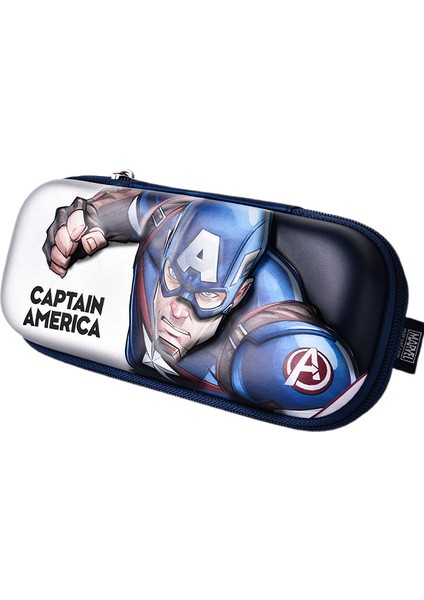 Çocuklar Için Kalem Kutusu Düzenleyici Disney Marvel Çocuk Kalem Kutusu 3D Lamine Film Su Geçirmez Anime Büyük Kapasiteli Kutu (Captain America1) (Yurt Dışından)