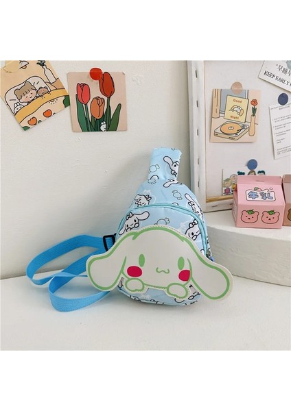 Sanrio Hello Kitty Çocuk Göğüs Çantası 2023 Kuromi Sevimli Bozuk Para Cüzdanı Omuz Çantası Erkek Kız Çapraz Vücut Çanta Moda Askılı Çanta (Yurt Dışından)
