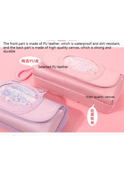 Kalem Kutusu Kırtasiye Çantası Kore Tuval Kırtasiye Bataklık Sevimli Kırtasiye Kutusu Yaratıcı Kalem Kutusu Kız Öğrenci (Yurt Dışından) modelleri