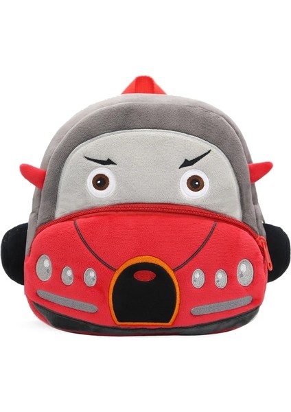 Stereo Karikatür Araba Sırt Çantası Erkek Kız 2-4 Yaşında Anaokulu Okul Çantası Çocuklar Sırt Çantası Peluş Sırt Çantası (Yurt Dışından)