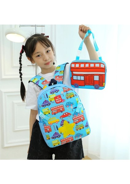 Karikatür Çocuk Sırt Çantası Baskı Kire Dayanıklı Su Geçirmez Sırt Çantası Erkek ve Kız Anaokulu Okul Çantası (Yurt Dışından) fırsatları