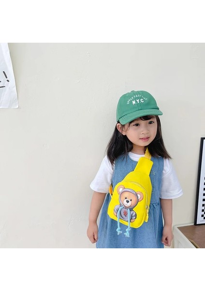 Moda Naylon Bel Omuz Çantaları Karikatür Ayı Çocuk Göğüs Çantası Açık Çocuklar Askılı Çanta Erkek Kız Çanta Parti (Yurt Dışından) modelleri