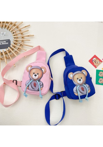 Moda Naylon Bel Omuz Çantaları Karikatür Ayı Çocuk Göğüs Çantası Açık Çocuklar Askılı Çanta Erkek Kız Çanta Parti (Yurt Dışından) fiyatları