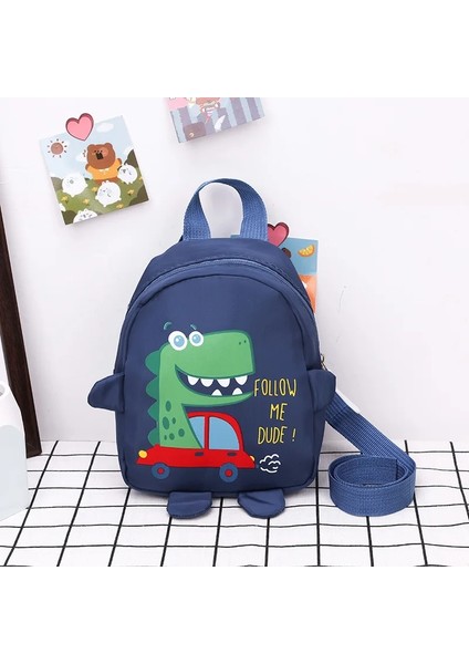 Karikatür Bebek Koşum Sırt Çantaları Sevimli Dinozor Anti-Kayıp Okul Çantaları Anaokulu Çocuk Kız Erkek Okul Çantası Yürümeye Başlayan Sırt Çantası (Yurt Dışından)
