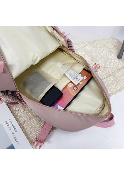 Kawaii Estetik Kadın Sırt Çantası Okul Çantası Genç Kızlar Için Japon Kore Sırt Çantası Öğrenci Okul Çantalarını Sevimli Erişimci ile Mochila (Yurt Dışından) indirimleri