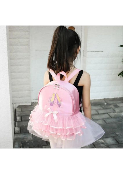 Çocuk Okul Çantası Dans Çantası Kızların Dans Çantası Bale Sırt Çantası Zarif Kız Dans Büyük Kapasiteli Çok Fonksiyonlu Sırt Çantası (Yurt Dışından) modelleri