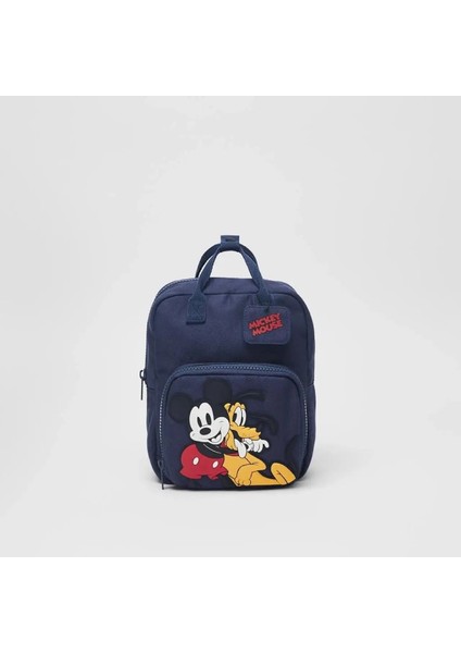 Siyah Mickey Sırt Çantaları Karikatür Moda Anaokulu Çocuk Okul Çantası Trendy Rahat Çocuk Çantası Çift Omuz Erkek Okul Çantası (Yurt Dışından)