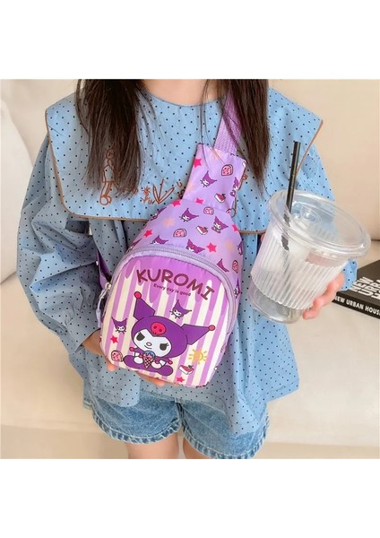 Sanrio Hello Kitty Çocuk Göğüs Çantası 2023 Kuromi Sevimli Bozuk Para Cüzdanı Omuz Çantası Erkek Kız Çapraz Vücut Çanta Moda Askılı Çanta (Yurt Dışından) fiyatları