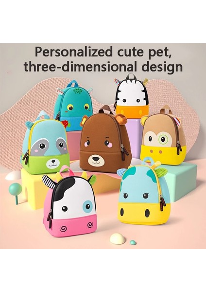 Moda Çocuk Okul Çantaları 3D Biyomimetik Hayvan Çocuk Sırt Çantası Anaokulu Erkek ve Kız Okul Çantaları Mini Sırt Çantası Kitap Çantası (Yurt Dışından) modelleri