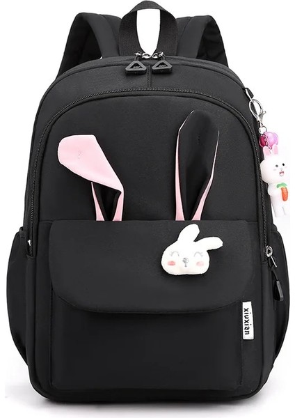 Mor Pembe Okul Sırt Çantası Kızlar Için Sevimli Tavşan Kitap Çantaları Su Geçirmez Hafif Okul Çantaları Öğrenci Sırt Çantaları Genç Okul Çantaları (Yurt Dışından) modelleri