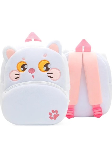 Sevimli Çocuk Okul Çantaları 3D Karikatür Hayvan Peluş Çocuk Sırt Çantası Anaokulu Erkek Kız Okul Çantaları Mini Küçük Sırt Çantası (Yurt Dışından)
