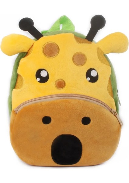 Yürümeye Başlayan Peluş Sırt Çantası Sevimli Anaokulu Bebek Sırt Çantaları Erkek Kız Için 3D Karikatür Hayvan Bebek Çantaları 0-4 Yıl Çocuk Kitap Çantası (Yurt Dışından)