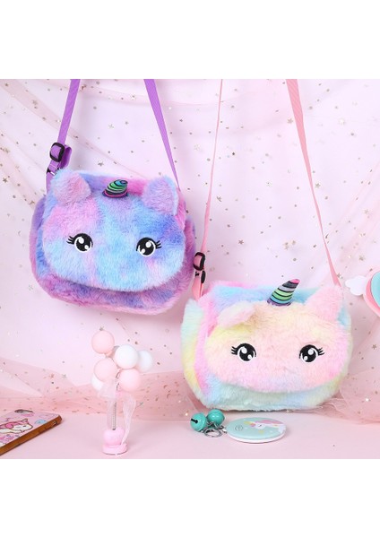 Karikatür Unicorn Messenger Çocuklar Tuşları Bozuk Para Cüzdanı Mini Çanta Çocuk Omuzdan Askili Çanta Çocuk Tuşları Çocuk Kız Omuzdan Askili Çanta (Yurt Dışından) modelleri