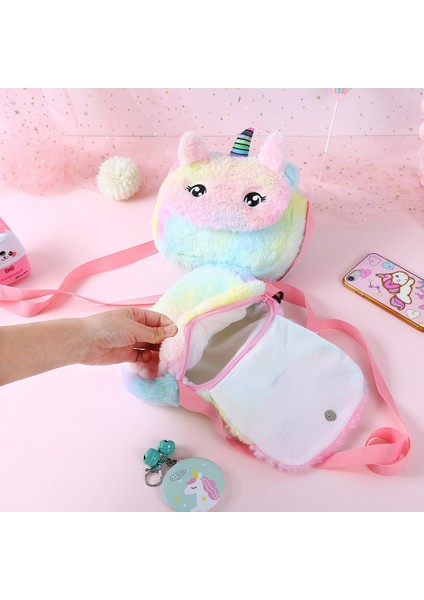 Karikatür Unicorn Messenger Çocuklar Tuşları Bozuk Para Cüzdanı Mini Çanta Çocuk Omuzdan Askili Çanta Çocuk Tuşları Çocuk Kız Omuzdan Askili Çanta (Yurt Dışından) fırsatları