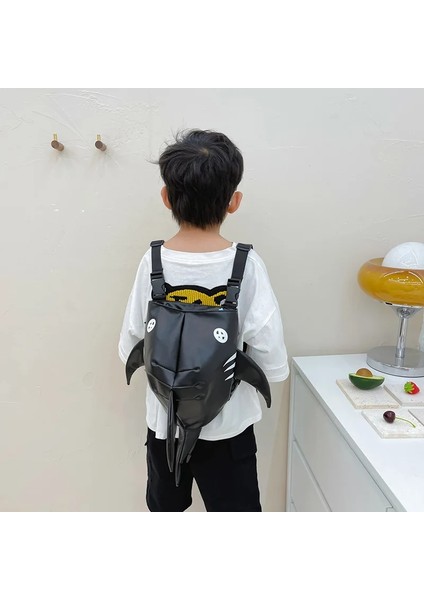 Yeni Çocuk Sırt Çantası Yaratıcı Karikatür Köpekbalığı Şekli Anaokulu Sırt Çantası Sevimli Aşınma Pu Küçük Yürümeye Başlayan Sırt Çantası Seyahat Aperatif Çantaları (Yurt Dışından) fırsatları