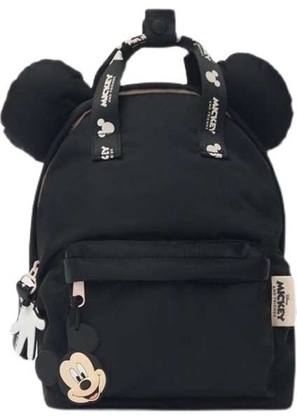 Siyah Mickey Sırt Çantaları Karikatür Moda Anaokulu Çocuk Okul Çantası Trendy Rahat Çocuk Çantası Çift Omuz Erkek Okul Çantası (Yurt Dışından) indirimleri