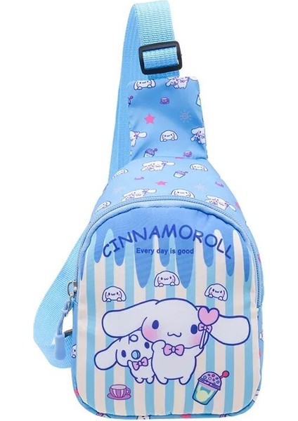 Sanrio Hello Kitty Çocuk Göğüs Çantası 2023 Kuromi Sevimli Bozuk Para Cüzdanı Omuz Çantası Erkek Kız Çapraz Vücut Çanta Moda Askılı Çanta (Yurt Dışından)