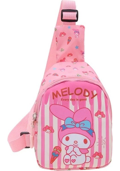 Sanrio Hello Kitty Çocuk Göğüs Çantası 2023 Kuromi Sevimli Bozuk Para Cüzdanı Omuz Çantası Erkek Kız Çapraz Vücut Çanta Moda Askılı Çanta (Yurt Dışından) fırsatları