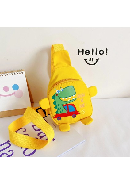 Sevimli Çocuk Çantası Karikatür Dinozor Çocuklar Okul Çantaları Anaokulu Okul Öncesi Açık Seyahat Sırt Çantası Erkek Kız Anti-Kayıp (Yurt Dışından)