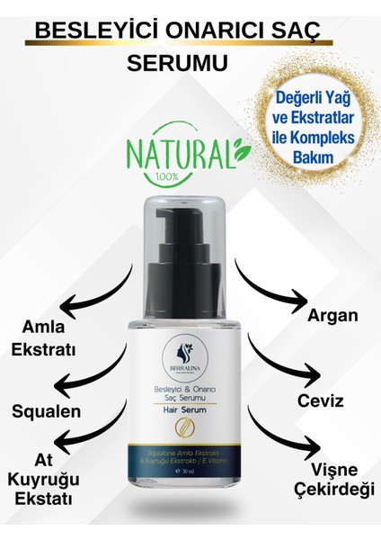 Besleyici Saç Bakım Yağı (Durulama Gerektirmez)