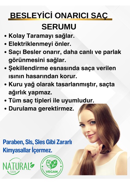 Besleyici Saç Bakım Yağı (Durulama Gerektirmez) fiyatları