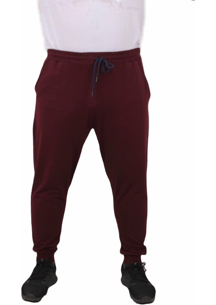 Büyük Beden Basic Eşofman Altı Full Lycra 11516 Murdum