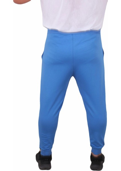 Büyük Beden Basic Eşofman Altı Full Lycra 11516 Saks modelleri