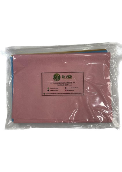 Nano Mikroflament Pembe Temizlik Bezi modelleri