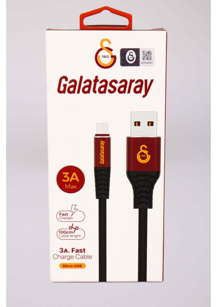 ORJINAL LİSANSLI Data+Sarj Kablosu KBL-1905 3A Micro Usb 1MT