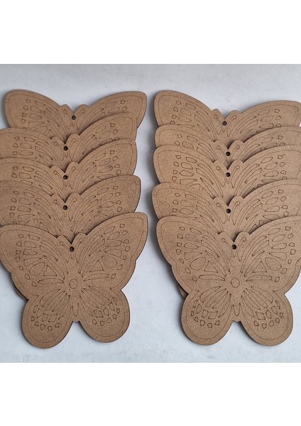 EBRULISLER10 Kelebek Ahşap Boyama Tablo Aktivite Etkinlik Sanat Seti