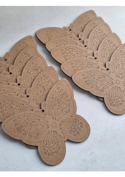 EBRULISLER10 Kelebek Ahşap Boyama Tablo Aktivite Etkinlik Sanat Seti modelleri