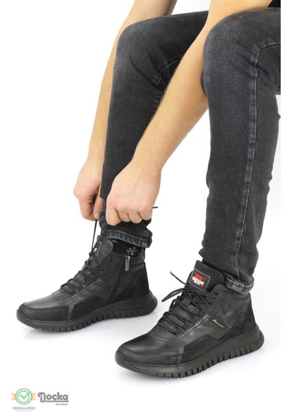 Erkek Deri Spor Tarz Kauçuk Taban Günlük Bot MR24/BT6043