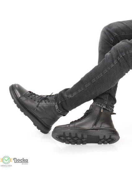 Erkek Yumuşak Deri Kalın Taban Fermuarlı Spor Tarz Bot MR24/BT8473 modelleri