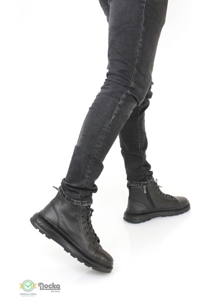 Erkek Yumuşak Deri Kalın Taban Fermuarlı Spor Tarz Bot MR24/BT8473 fırsatları