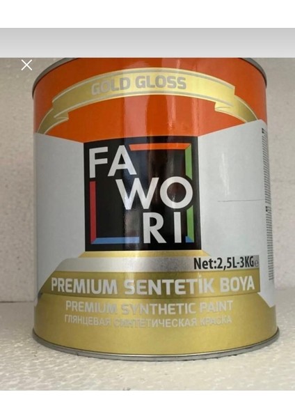 Fawori Premium Sentetik Boya 2.5 Lt Siyah