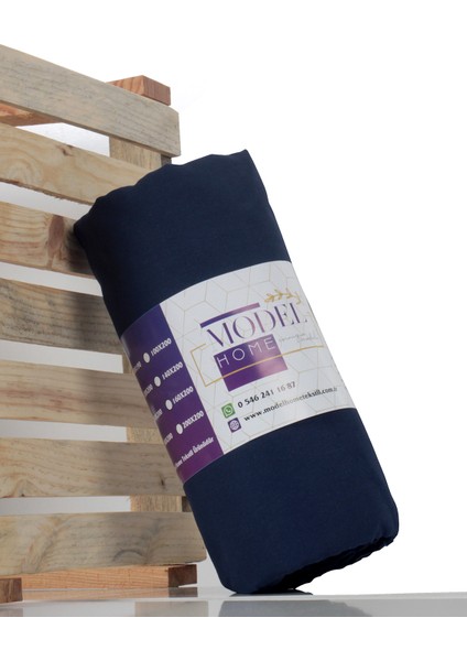 Ranforce Akfil Lacivert Lastikli Çarşaf 1 Adet Yastık Kılıflı Tek Kişilik Fitted Çarşaf Seti 100x200 indirimleri