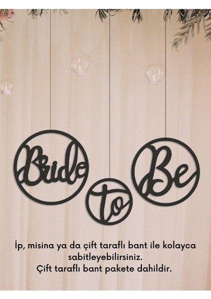 Bride To Be Parti Duvar Dekoru - Bioplastik