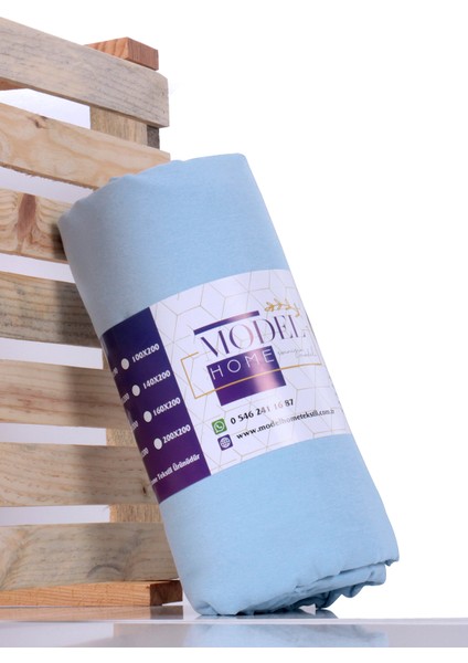 Ranforce Akfil Mavi Lastikli Çarşaf 1 Adet Yastık Kılıflı Tek Kişilik Fitted Çarşaf Seti 100x200 indirimleri