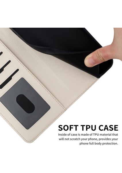 Sony Xperia 10 V Kart Tutuculu Deri Manyetik Folyo Kapak, Kickstand - Tpu Darbeye Dayanıklı Dayanıklı Koruyucu Telefon Kılıfı (Yurt Dışından) fiyatları