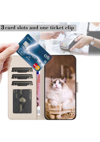 Sony Xperia 10 V Kart Tutuculu Deri Manyetik Folyo Kapak, Kickstand - Tpu Darbeye Dayanıklı Dayanıklı Koruyucu Telefon Kılıfı (Yurt Dışından) fırsatları