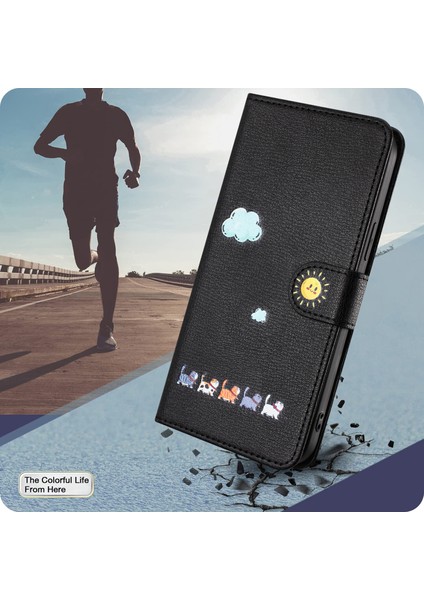 Samsung Galaxy S23 Kart Tutuculu Deri Manyetik Folyo Kapak, Kickstand - Tpu Darbeye Dayanıklı Dayanıklı Koruyucu Telefon Kılıfı (Yurt Dışından) indirimleri