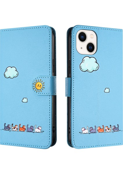 Apple iPhone 14 Kart Tutuculu Deri Manyetik Folyo Kapak, Kickstand - Tpu Darbeye Dayanıklı Dayanıklı Koruyucu Telefon Kılıfı (Yurt Dışından) fiyatları