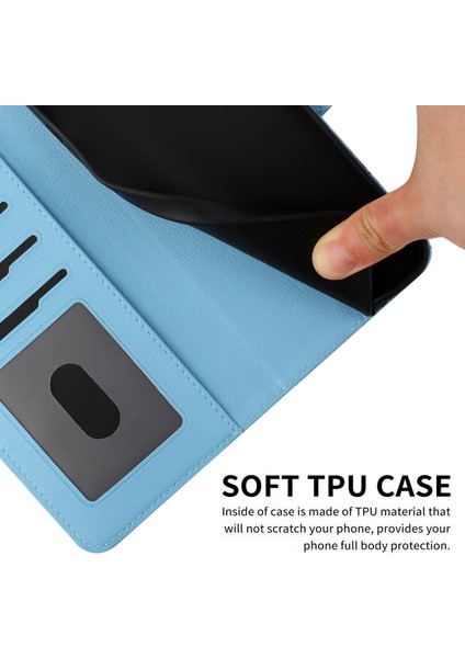 Samsung Galaxy S20 Plus Kart Tutuculu Deri Manyetik Folyo Kapak, Kickstand - Tpu Darbeye Dayanıklı Dayanıklı Koruyucu Telefon Kılıfı (Yurt Dışından)