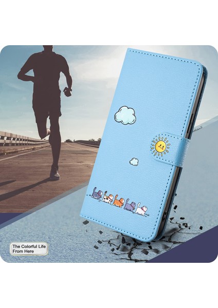 Samsung Galaxy S20 Plus Kart Tutuculu Deri Manyetik Folyo Kapak, Kickstand - Tpu Darbeye Dayanıklı Dayanıklı Koruyucu Telefon Kılıfı (Yurt Dışından)