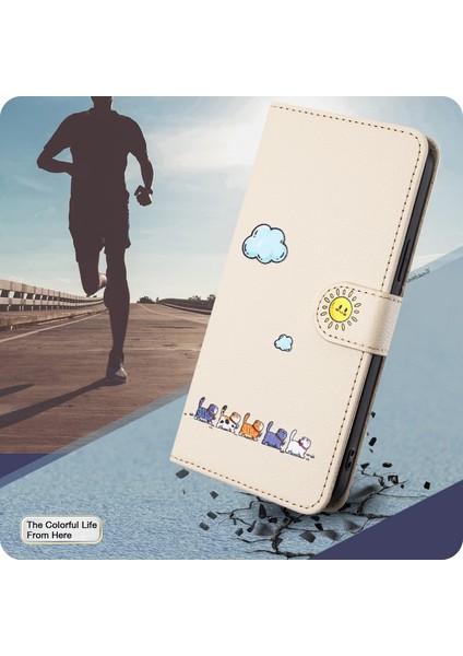 Samsung Galaxy S20 Plus Kart Tutuculu Deri Manyetik Folyo Kapak, Kickstand - Tpu Darbeye Dayanıklı Dayanıklı Koruyucu Telefon Kılıfı (Yurt Dışından)